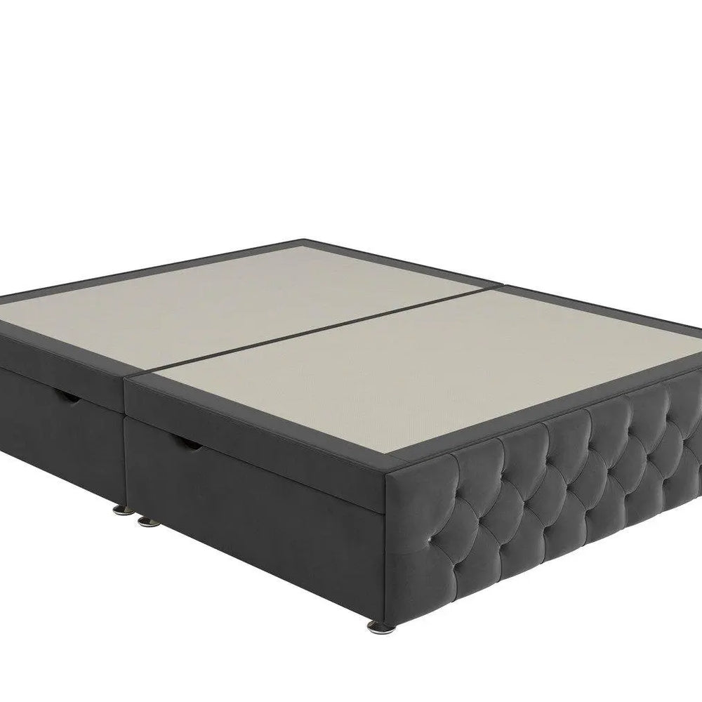 Messina Upholstered Ottoman Divan Base - Grey Dreams