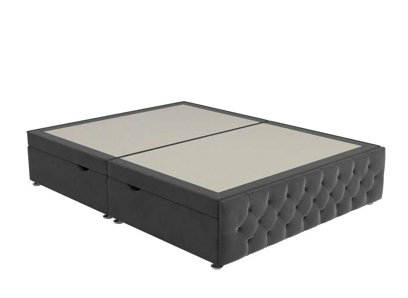 Messina Upholstered Ottoman Divan Base - Grey Dreams