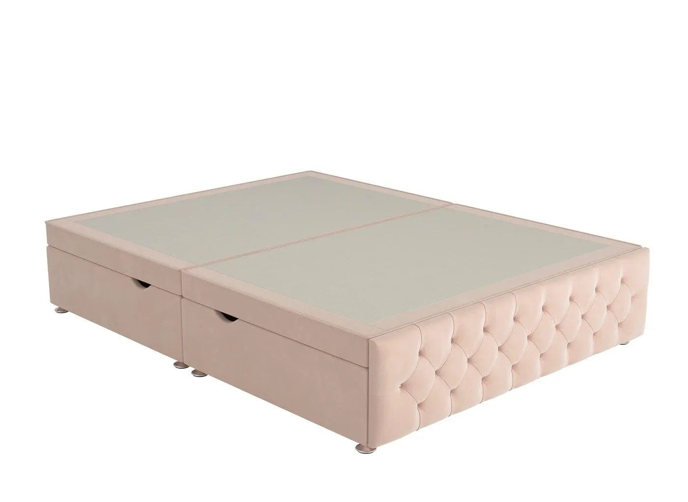 Messina Upholstered Ottoman Divan Base - Pink Dreams