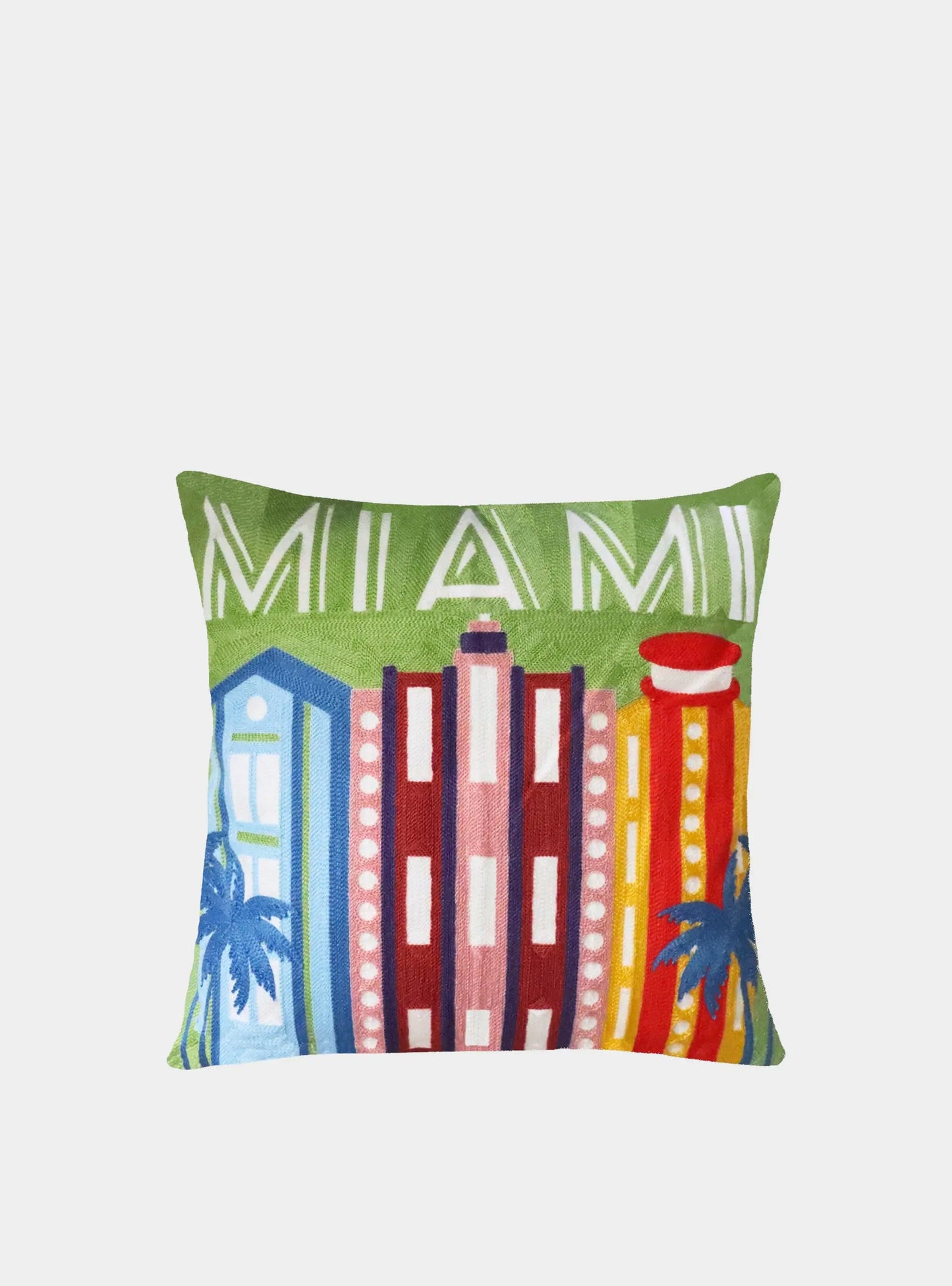 Miami Needlepoint Cushion The Pillow Drop