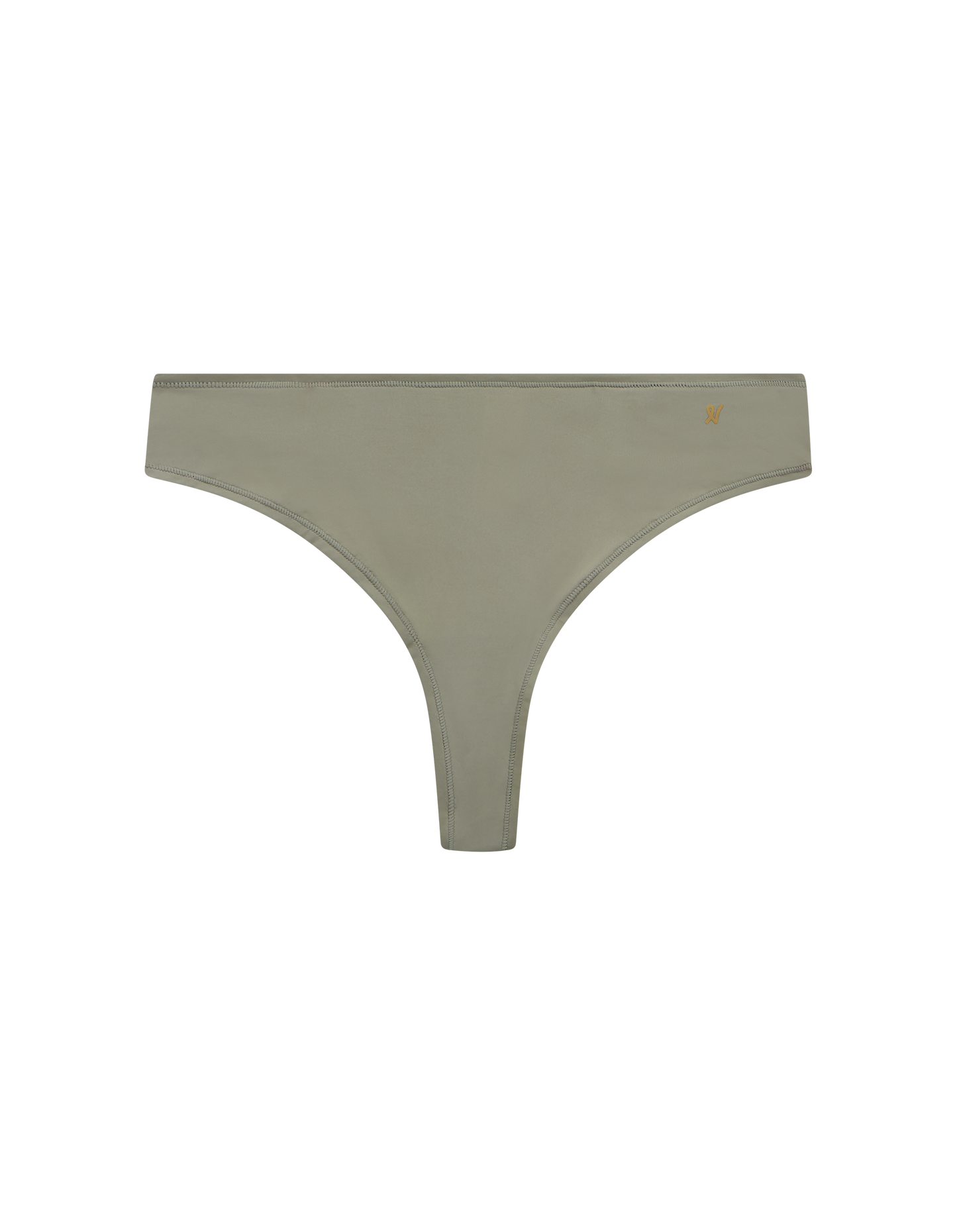 The Stretch Dipped Thong - Sage Green Nudea
