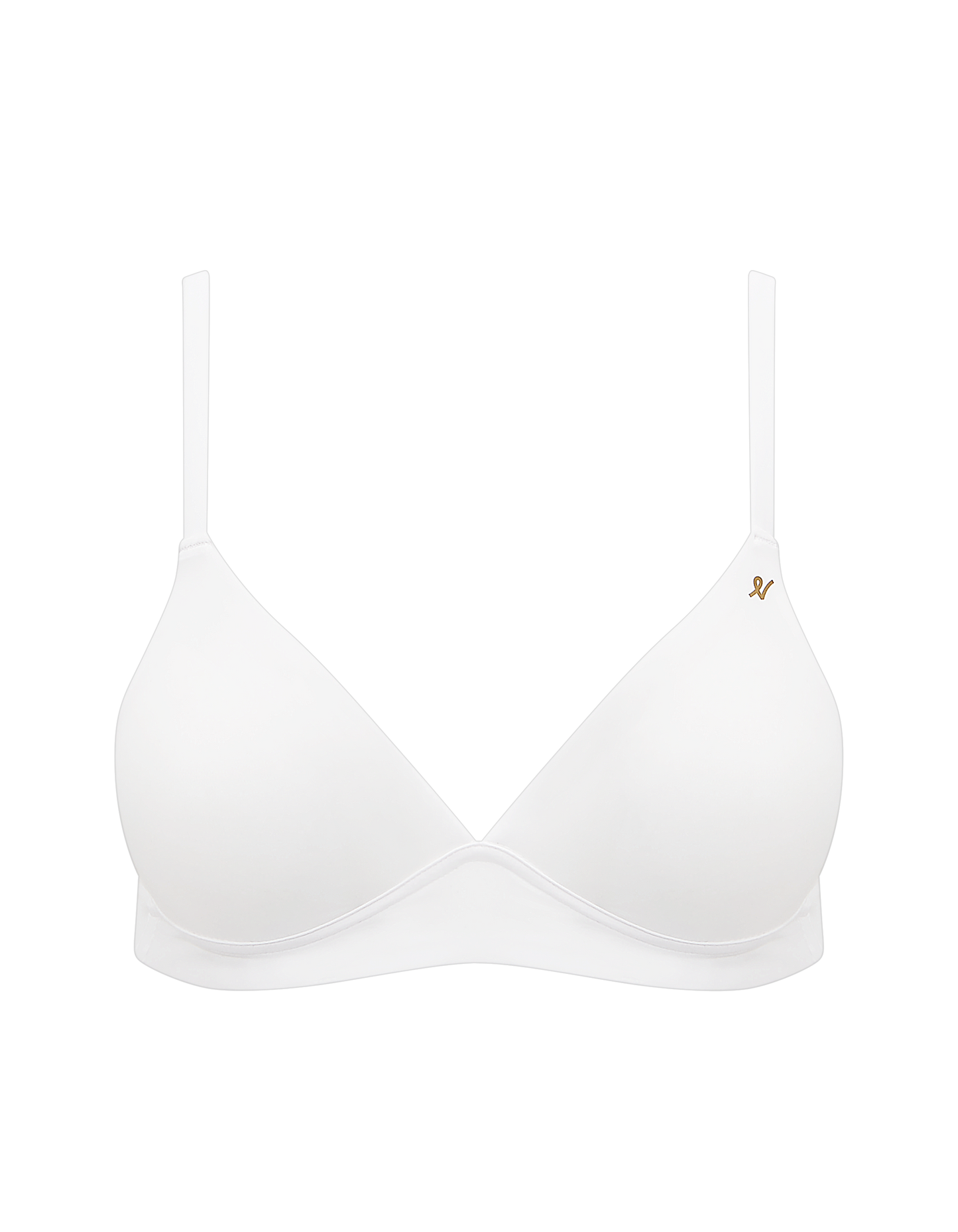 Cotton White Stretch Easy Does It Bralette Nudea
