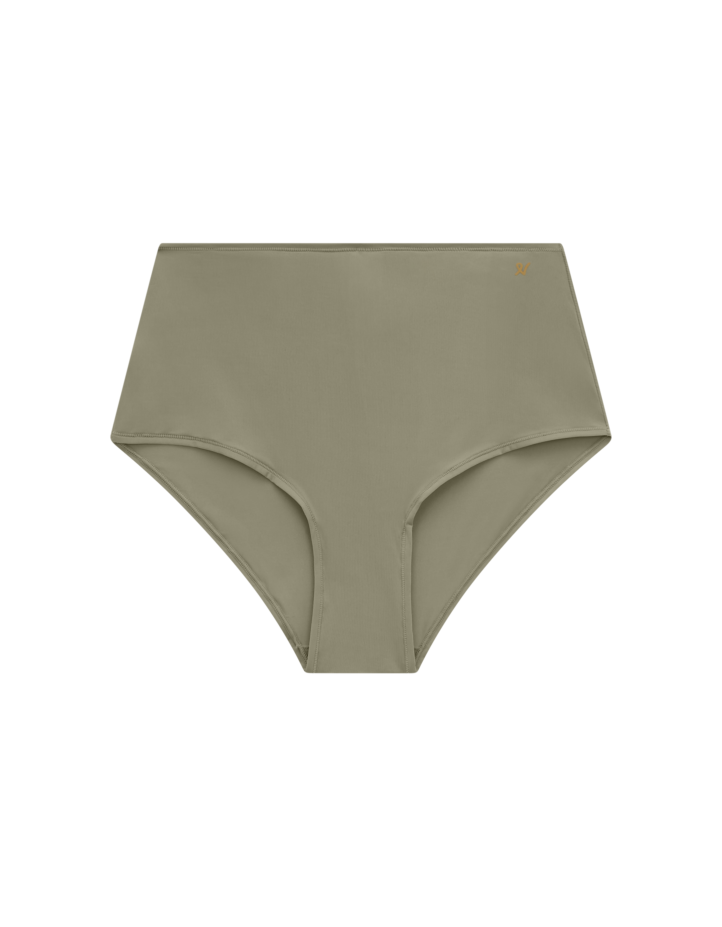The Stretch High Waisted Brief - Sage Green Nudea