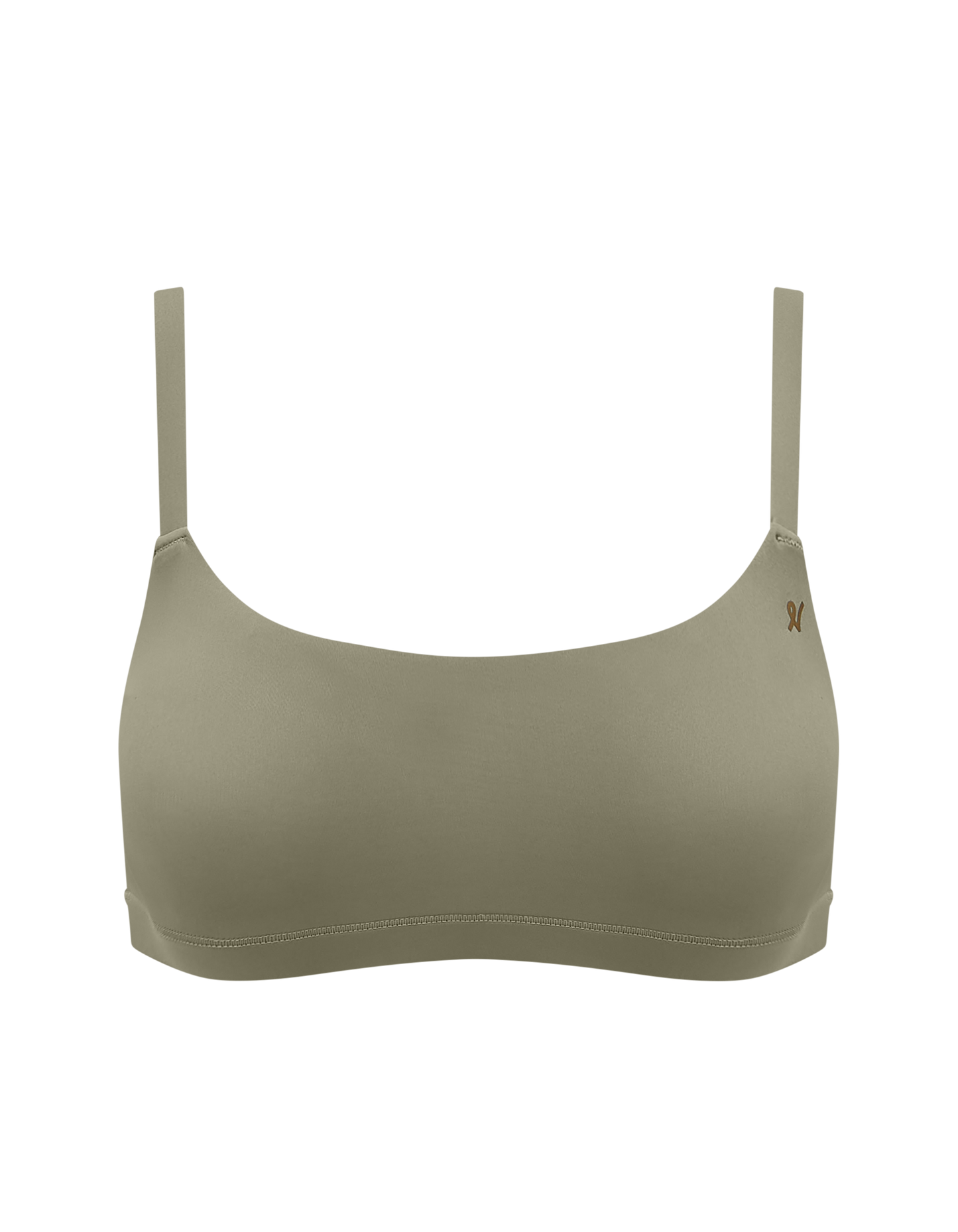 The Stretch Scoop Neck Bralette - Sage Green Nudea
