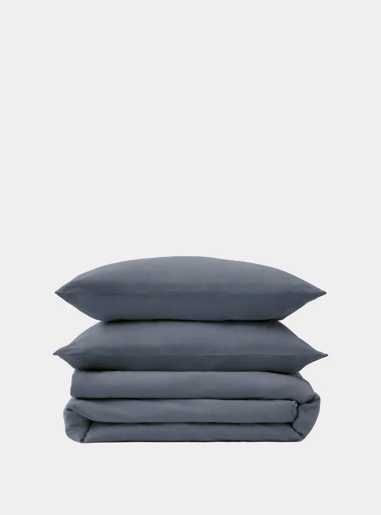 Midnight Blue Cool Linen Bedding Set Simba