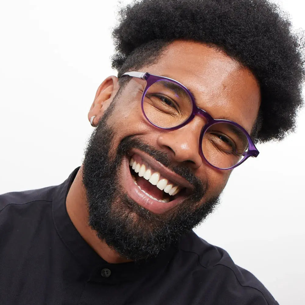 Midnight Plum Le Marais Glossy Glasses Barner