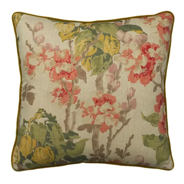 Midsummer Stone, Sustainable Feather, Cushion Eco-conscious & Cotton & Cotton Blend & Linen & Linen Blend Floral Andrew Martin