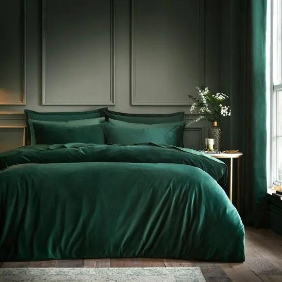 Milano Velour Duvet Cover & Pillowcase Set Dunelm