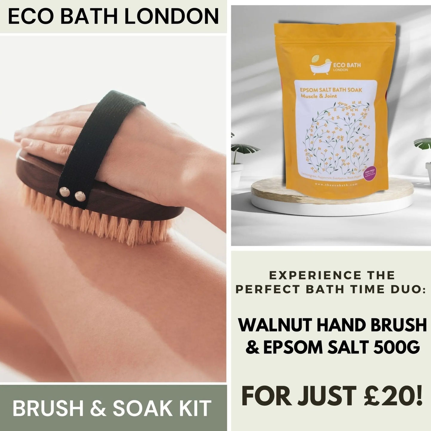 Mindful Moments: Eco Bath London Brush & Soak Kit Eco Bath London