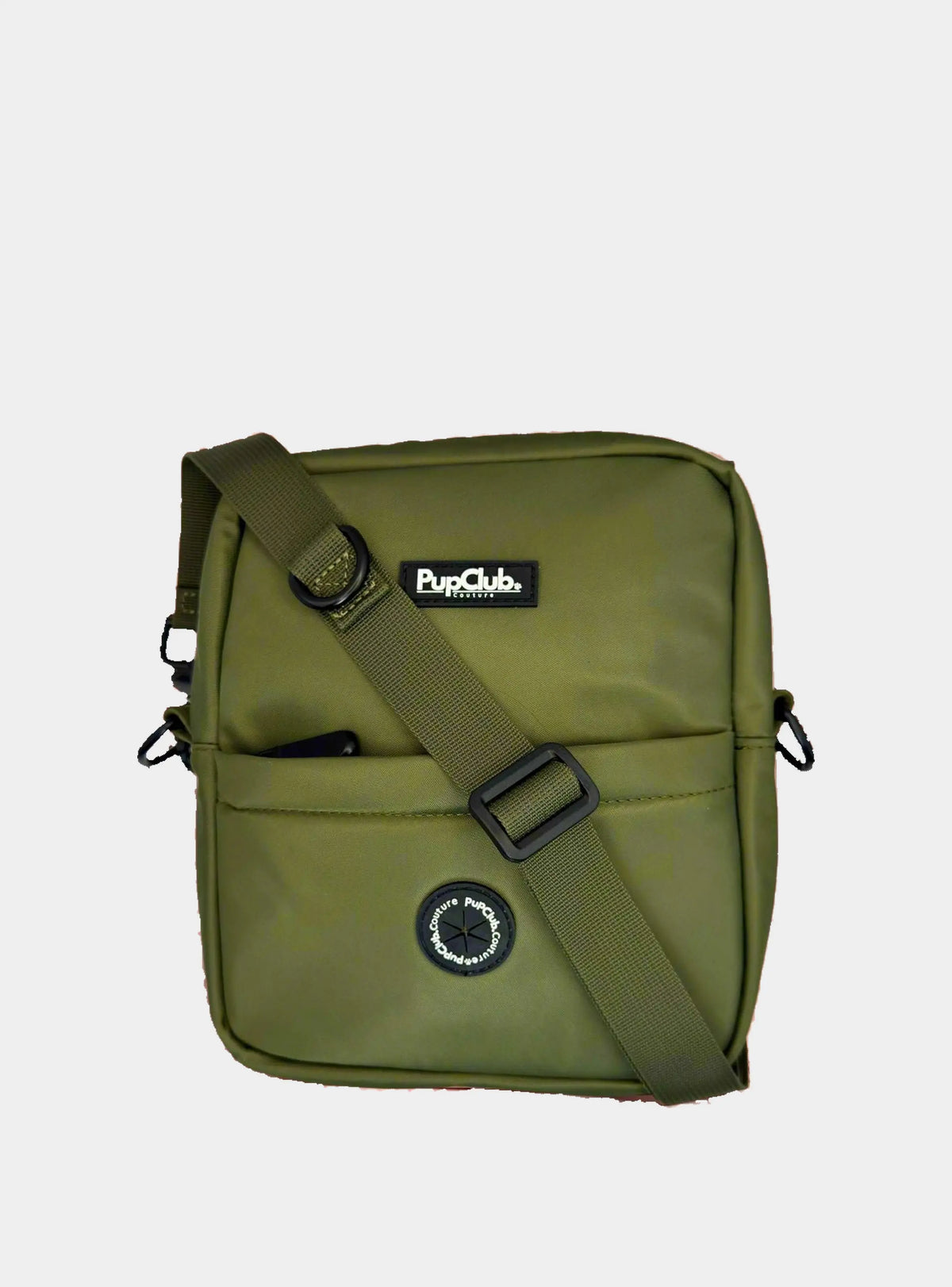 Mini Dog Walking Bag - Khaki Green PupClub Couture