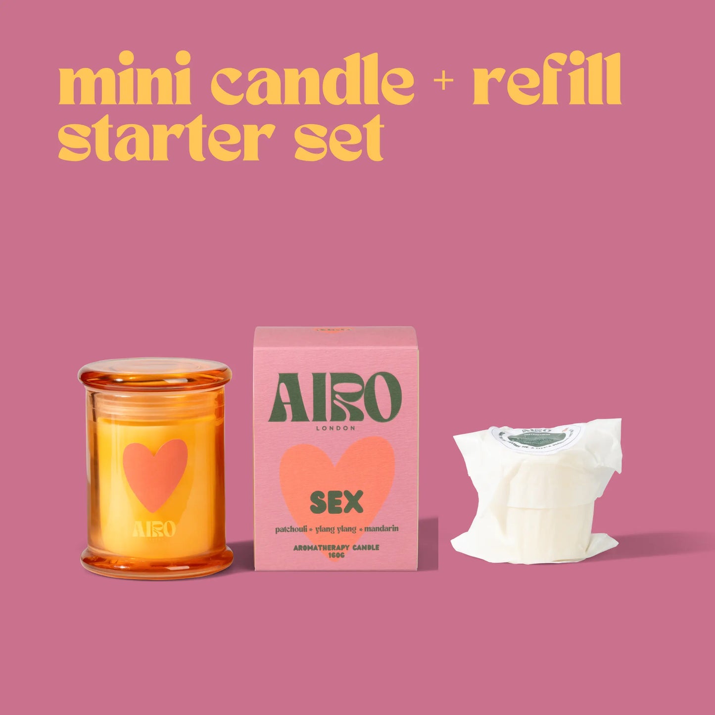 Mini candle + refill Starter Kit Airo