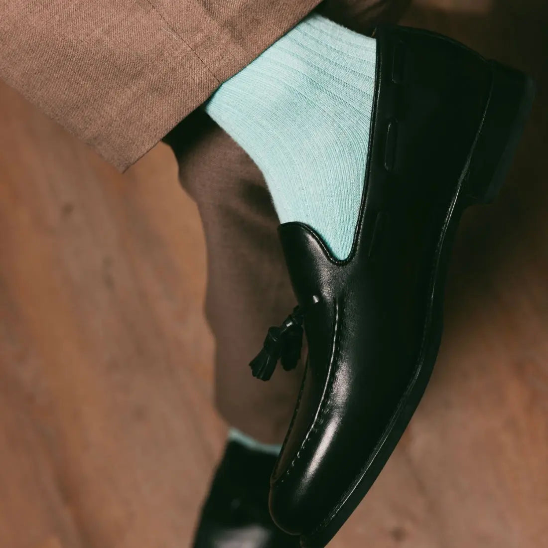 Mint Bamboo Socks Swole Panda