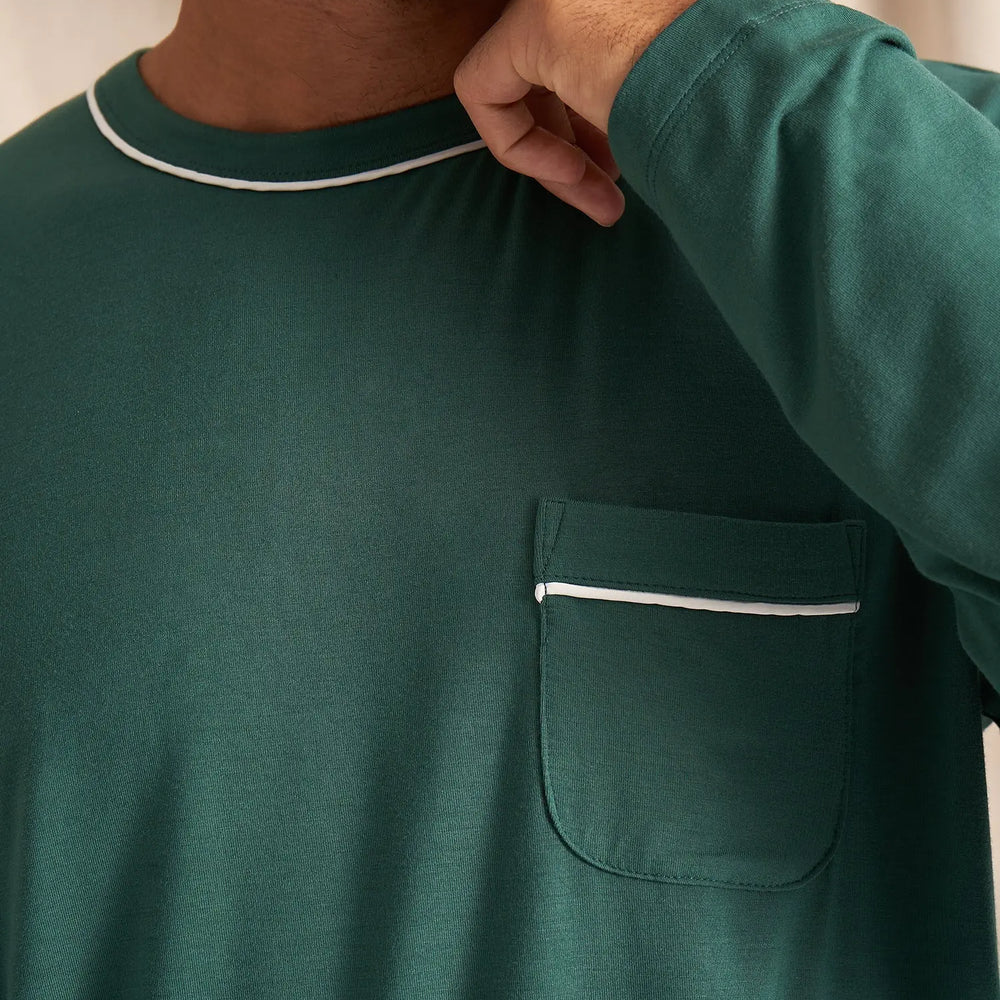 Mister You Bamboo Pyjama Set in Green Pretty You London
