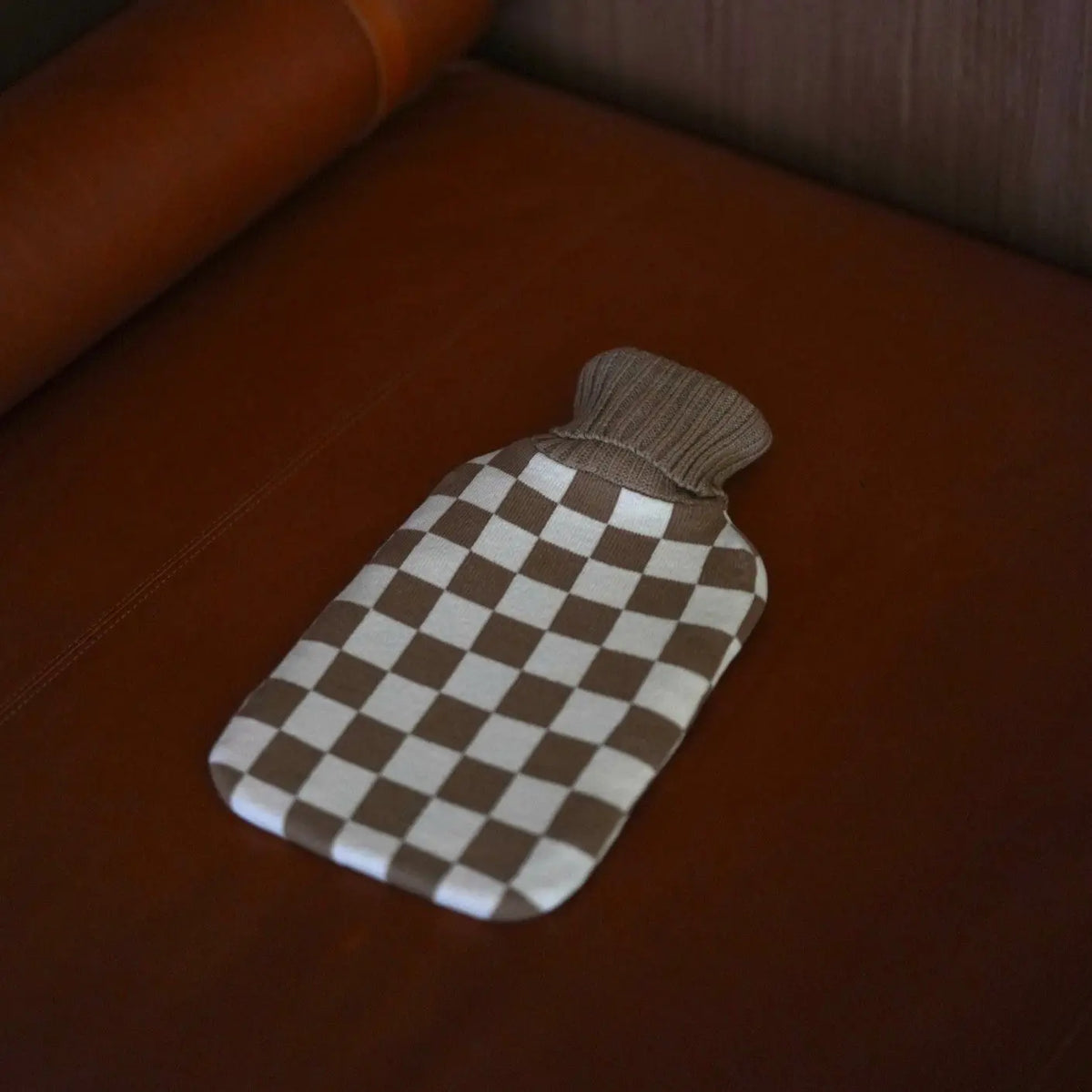 Mocha Hot Water Bottle with Cover Casa Rolio