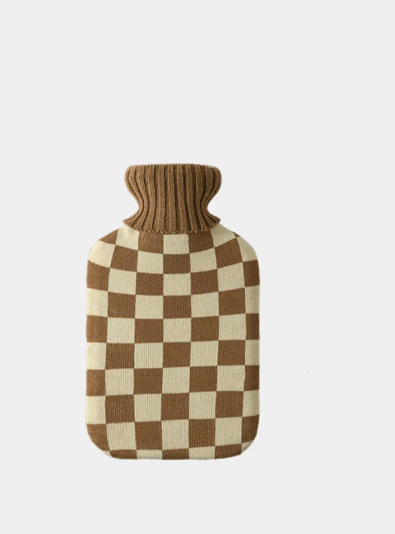 Mocha Hot Water Bottle with Cover Casa Rolio
