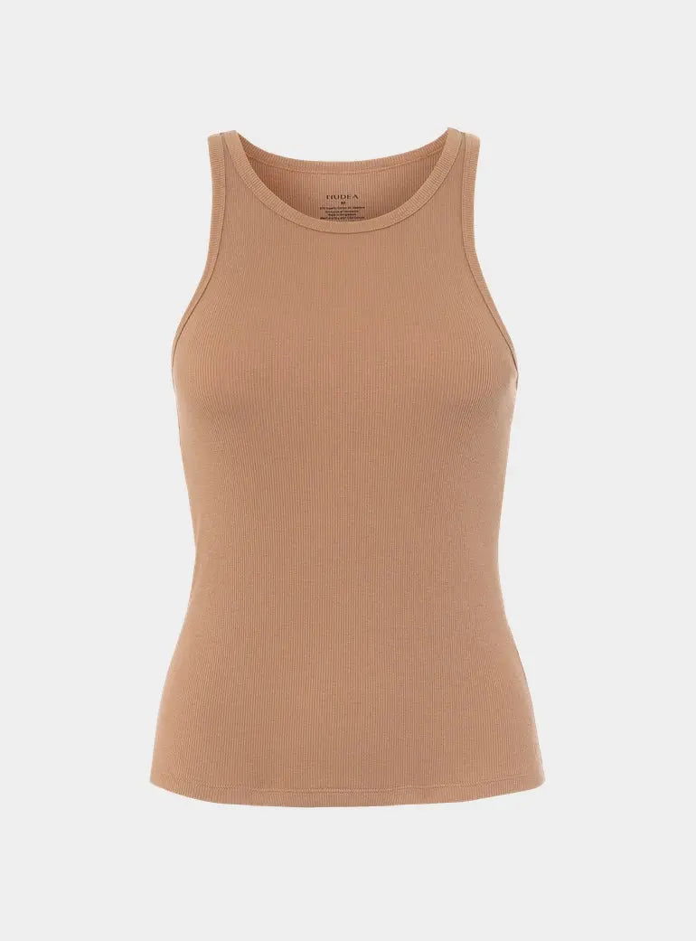Mocha Organic Cotton Classic Vest Nudea