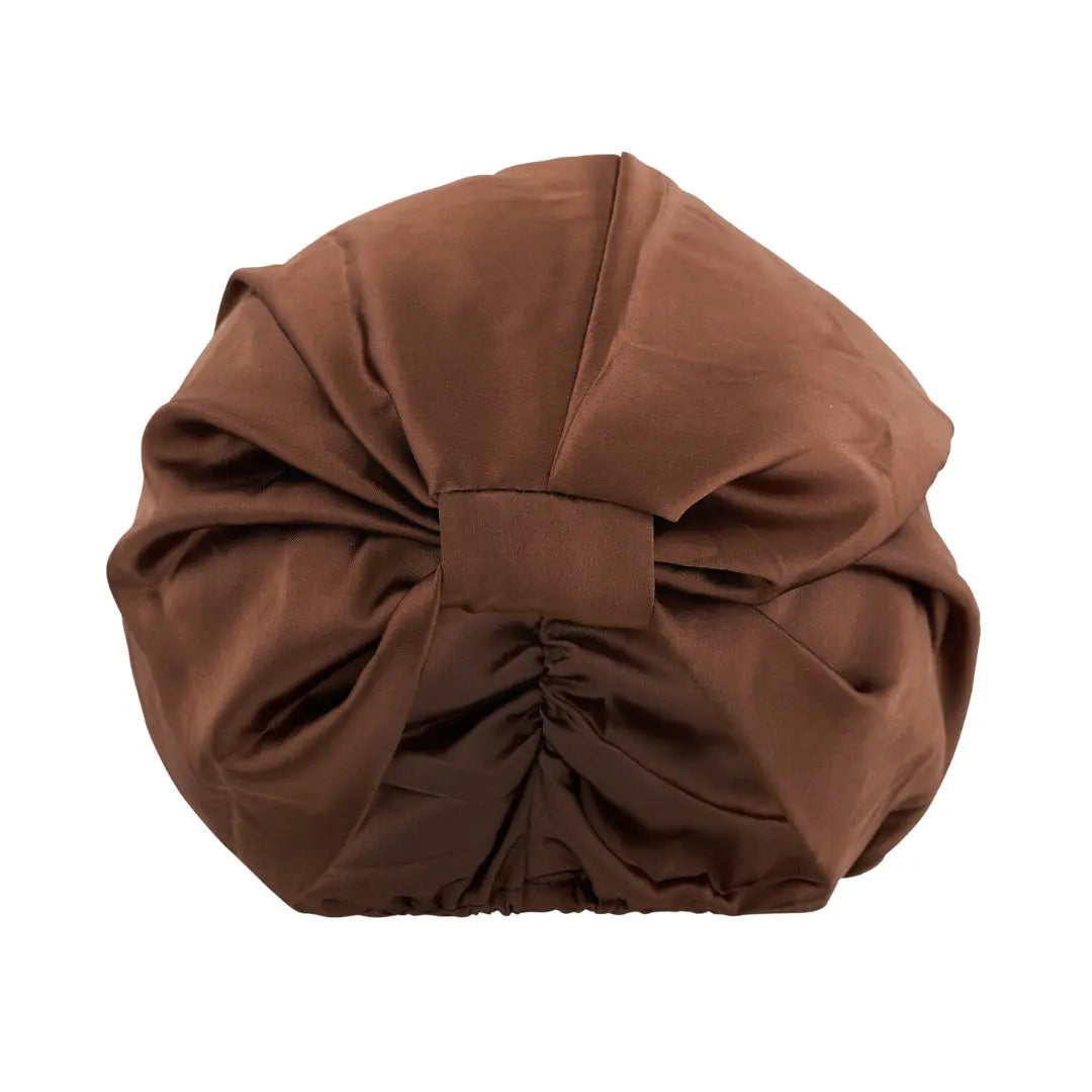 Mocha Satin Sleep Turban SMUG