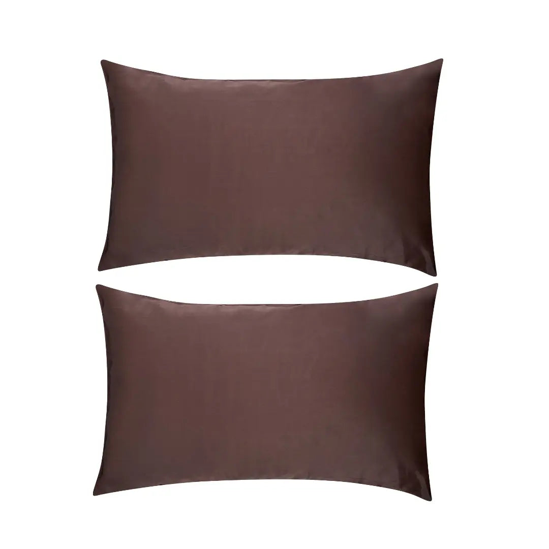 Mocha Soft Satin Pillowcase Set SMUG