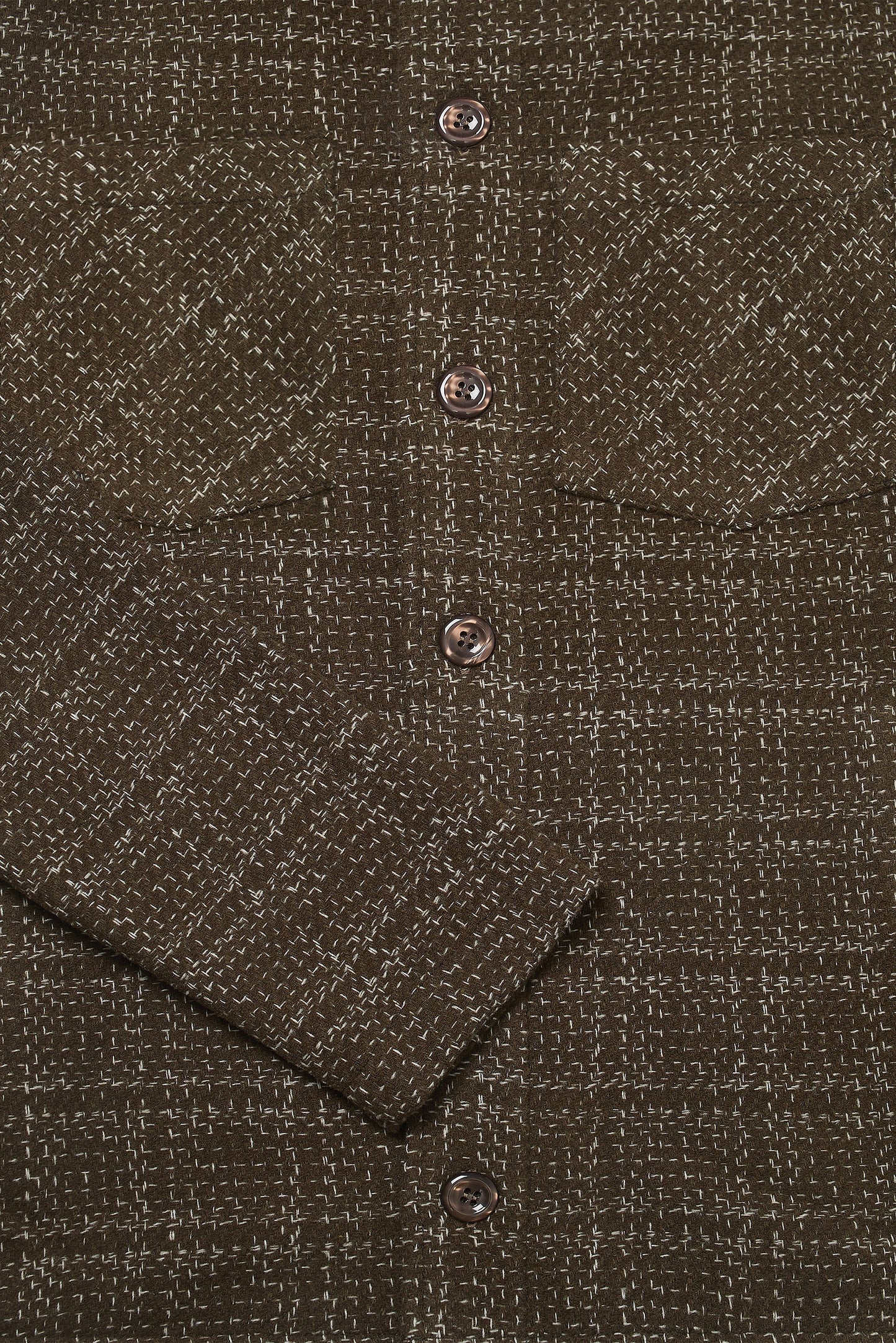 Bart Frame Overshirt - Mocha / Ecru Wear London