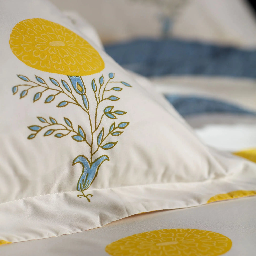 Molly Mahon Marigold 100% Cotton Duvet Cover The Secret Linen Store
