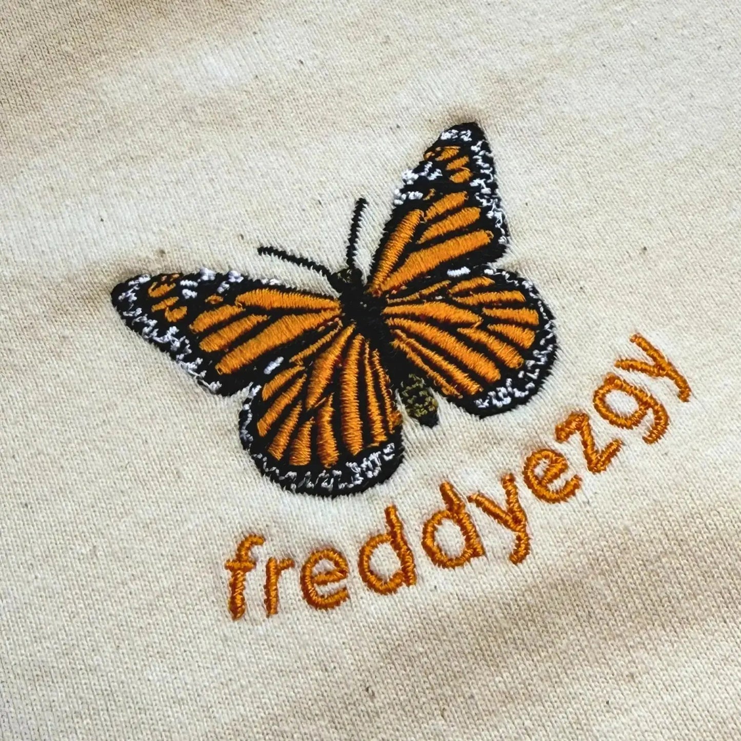 Monarch Butterfly Cropped Hoodie - Butterfly - Unisex Relaxed Fit Freddyezgy