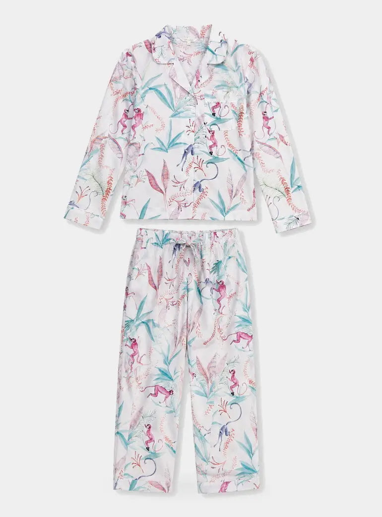 Monkeys Girls Pyjama Trouser Set Woodstock Laundry