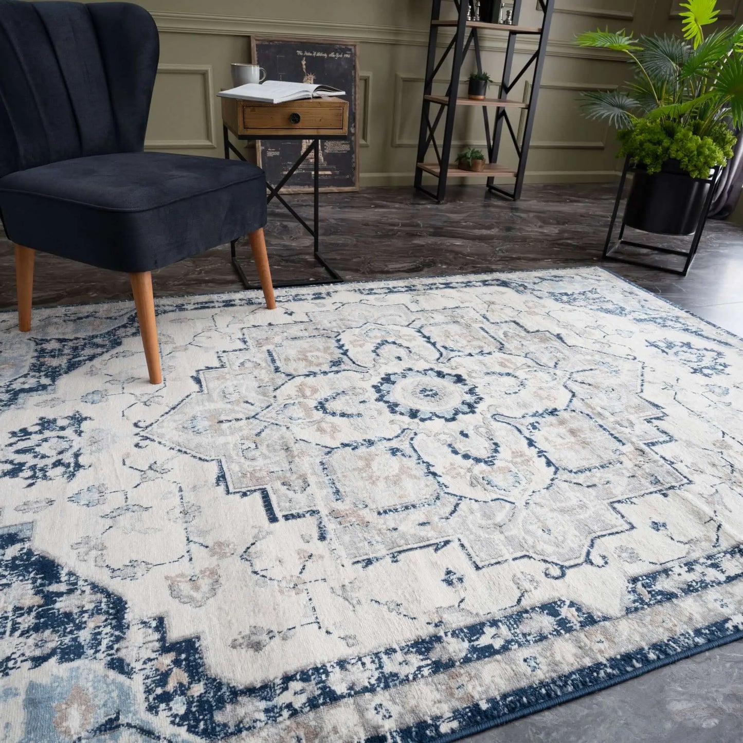 Montana Vintage Navy Rugs | 4000 The Rugs