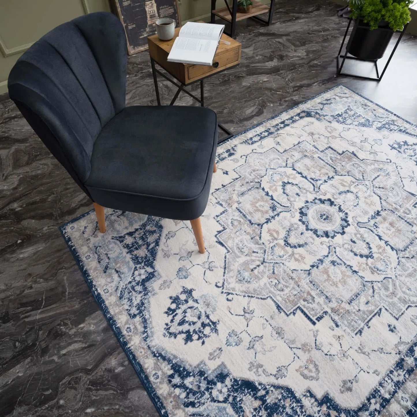 Montana Vintage Navy Rugs | 4000 The Rugs