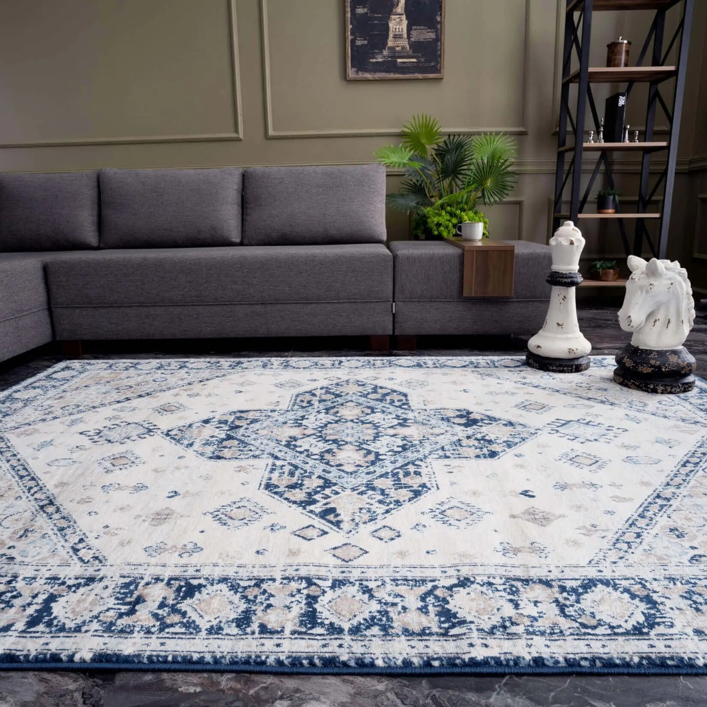Montana Vintage Navy Rugs | 4010 The Rugs
