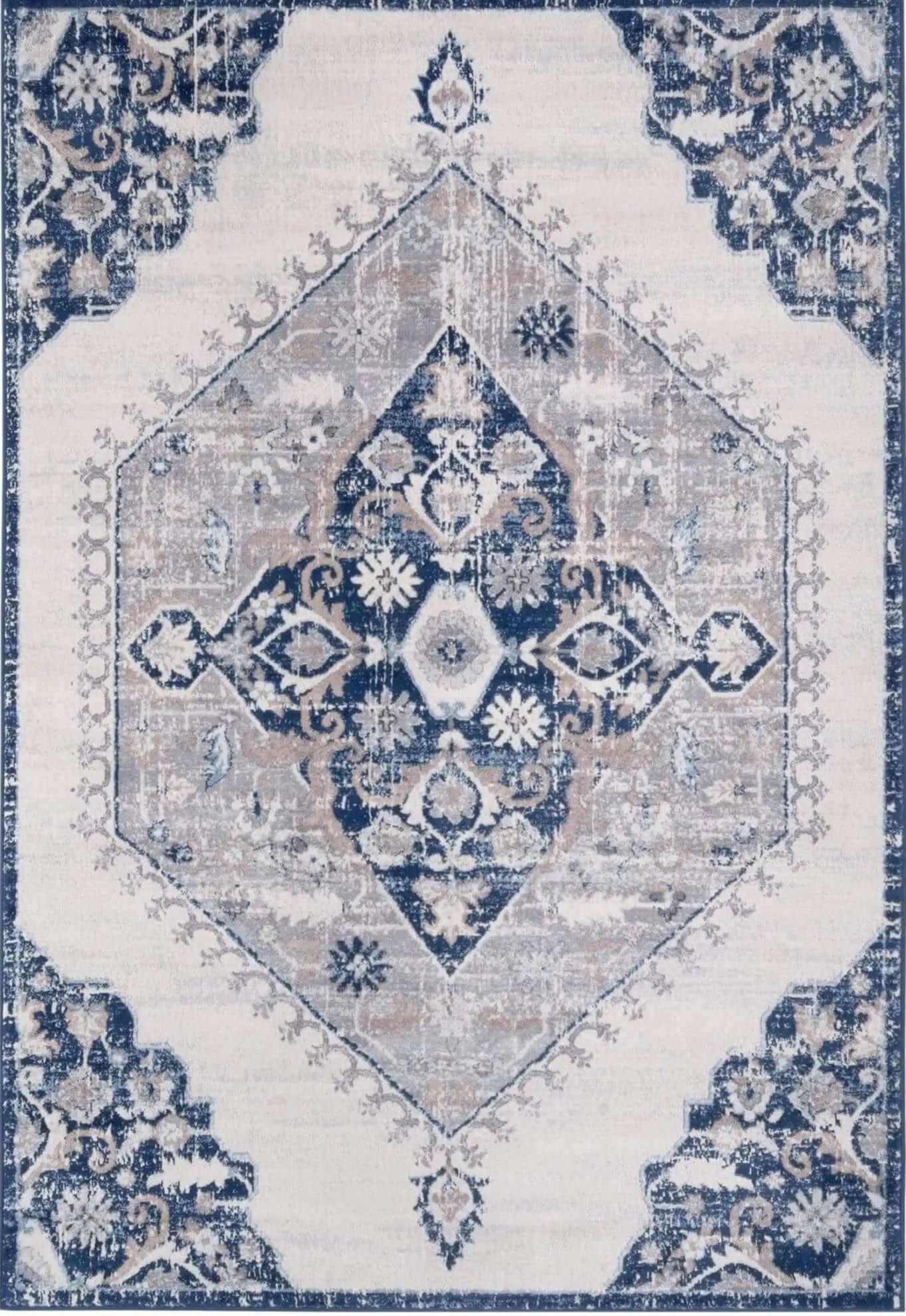 Montana Vintage Navy Rugs | 4020 The Rugs