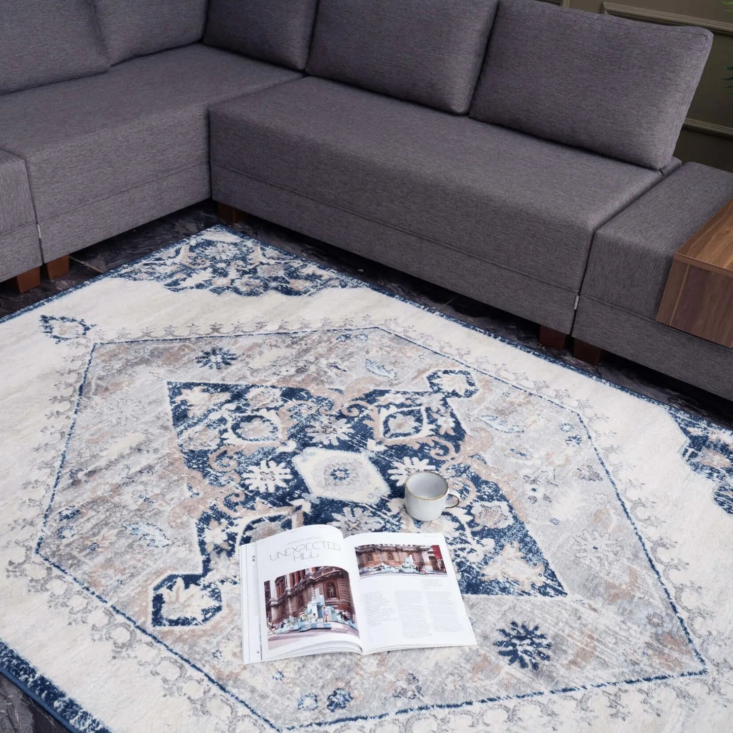 Montana Vintage Navy Rugs | 4020 The Rugs