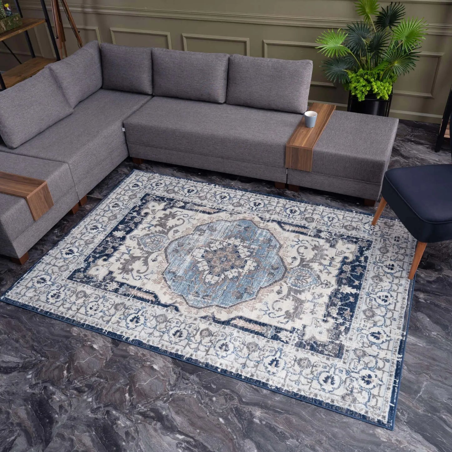 Montana Vintage Navy Rugs | 4040 The Rugs