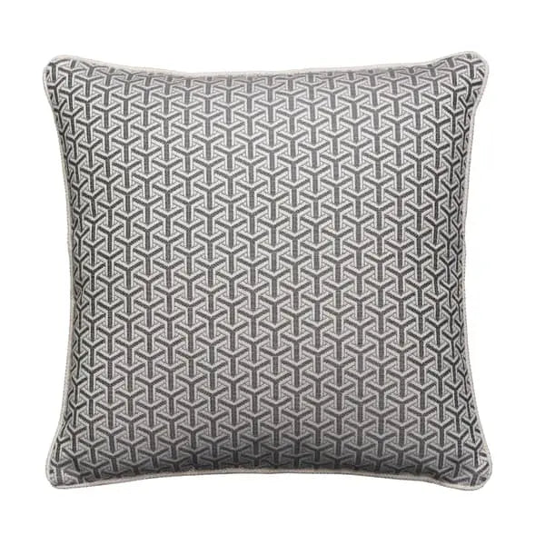 Monte Storm, Sustainable Feather, Cushion Sophie Paterson Linen Blend Geometric Andrew Martin