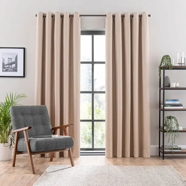 Montreal Ultra Blackout Eyelet Curtains Dunelm
