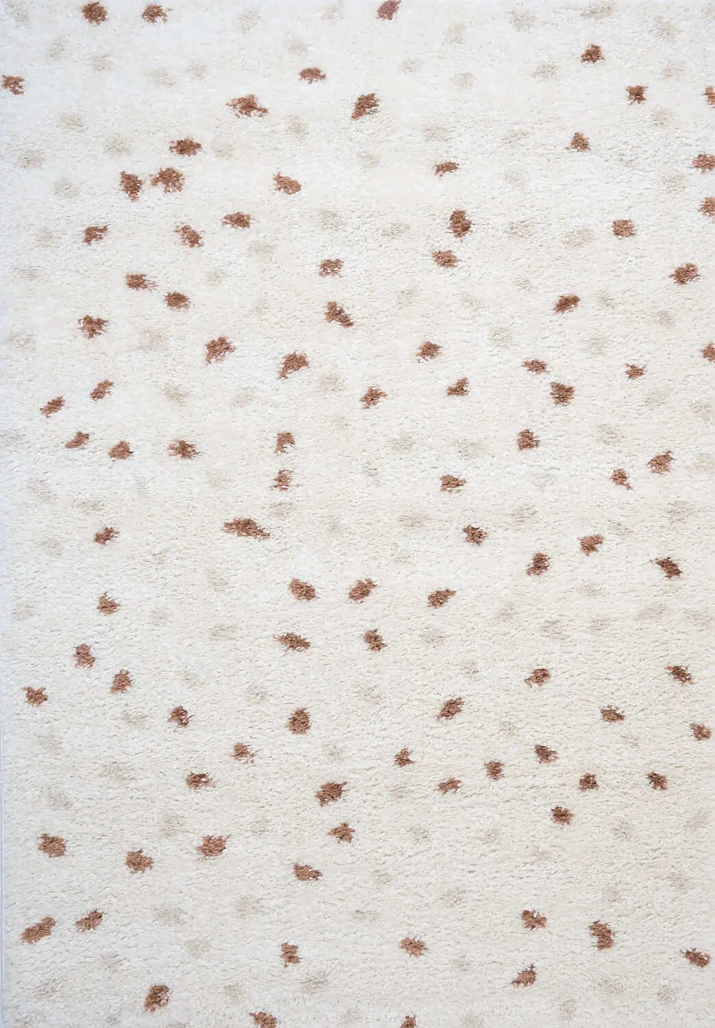 Moodi Shaggy Cream/Terra Biscotti Rug The Rugs