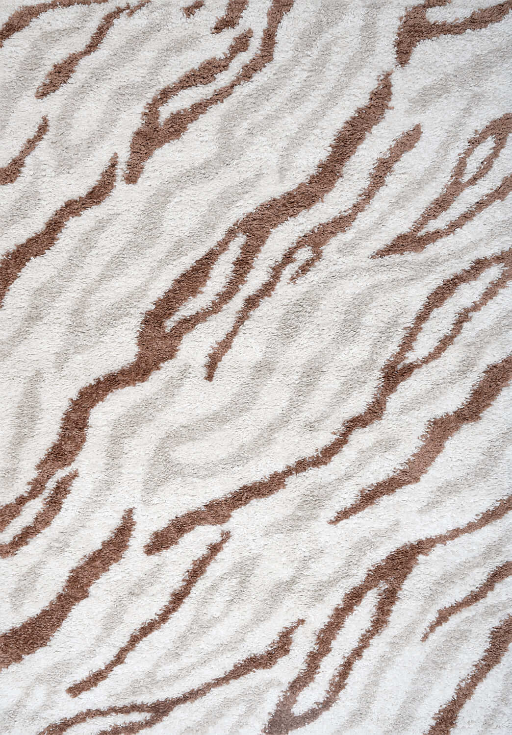 Moodi Shaggy Cream/Terra Savara Rug The Rugs