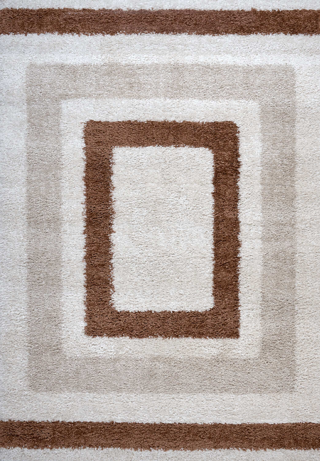 Moodi Shaggy Cream/Terra Slatefern Rug The Rugs