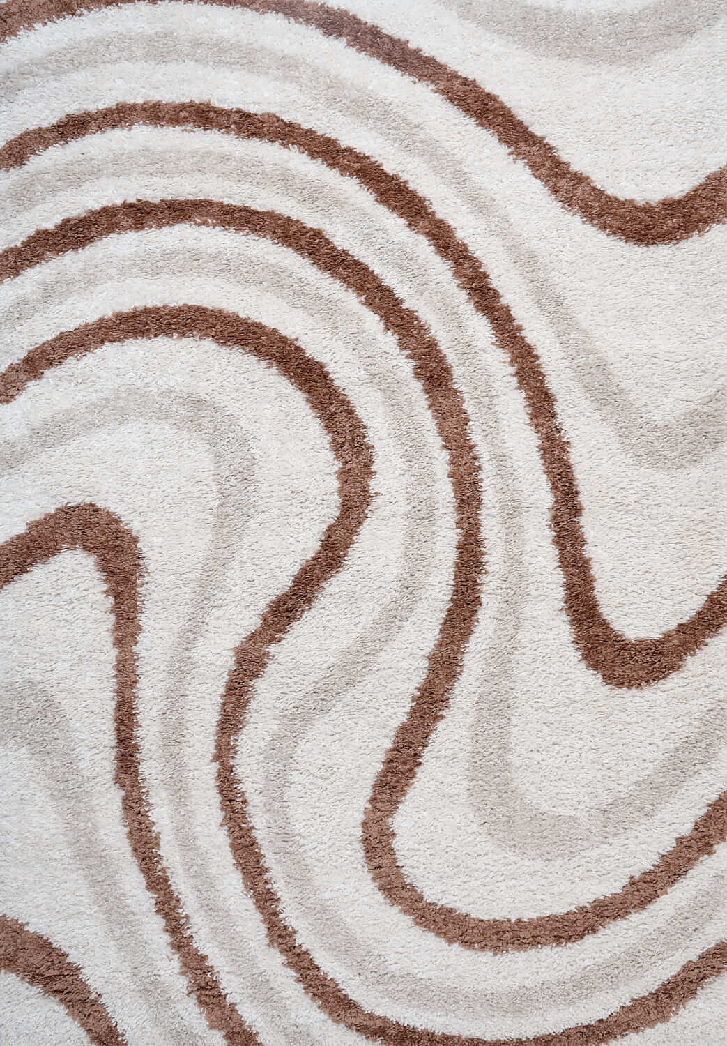 Moodi Shaggy Cream/Terra Sunhaze Rug The Rugs