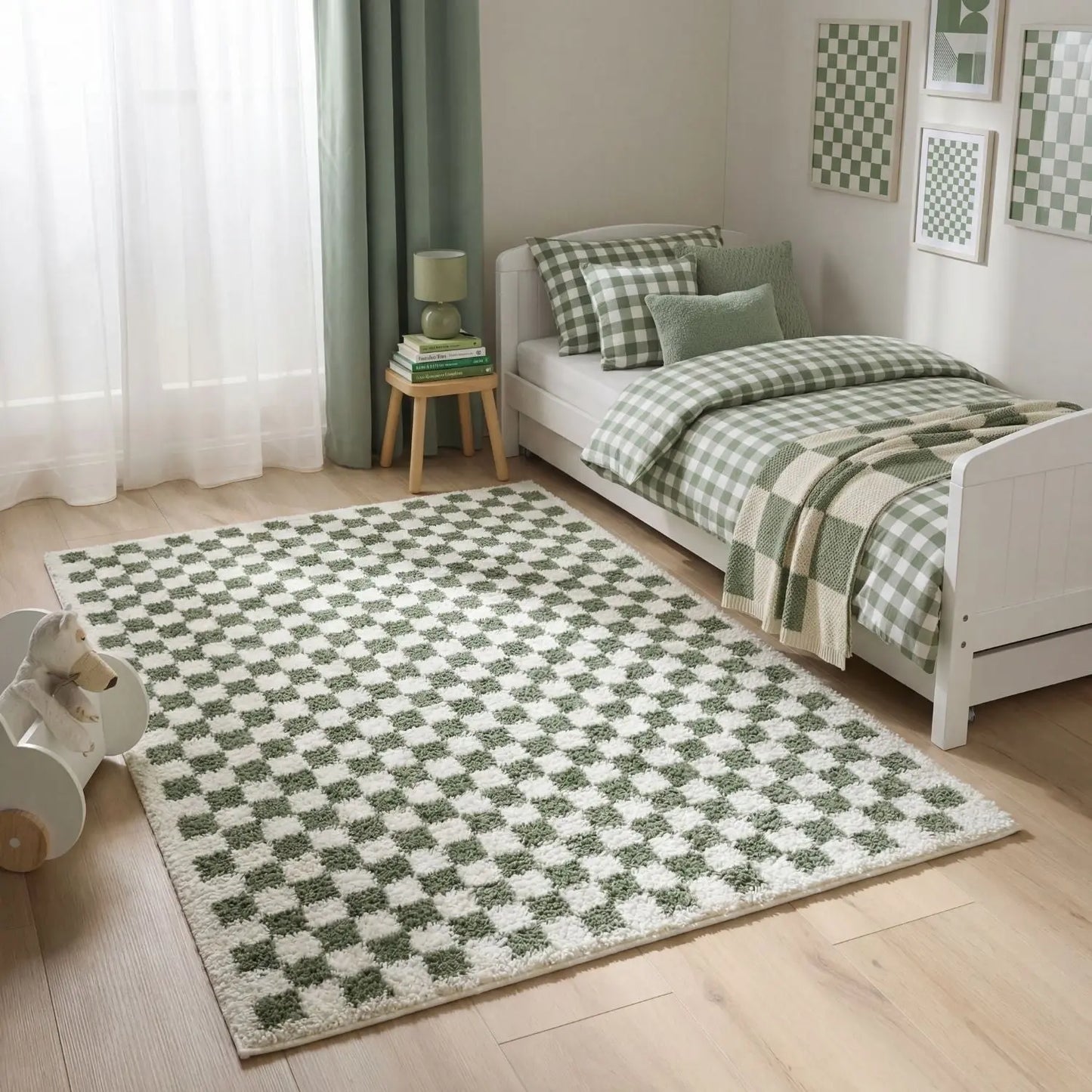 Moodi Shaggy Green Lunel Rug The Rugs