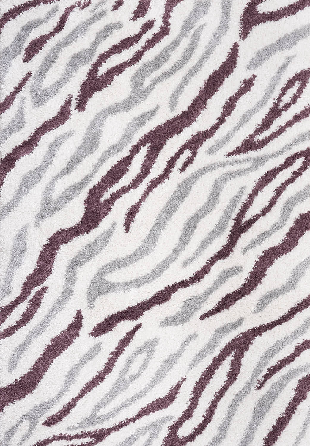 Moodi Shaggy Grey/Purple Mauvine Rug The Rugs