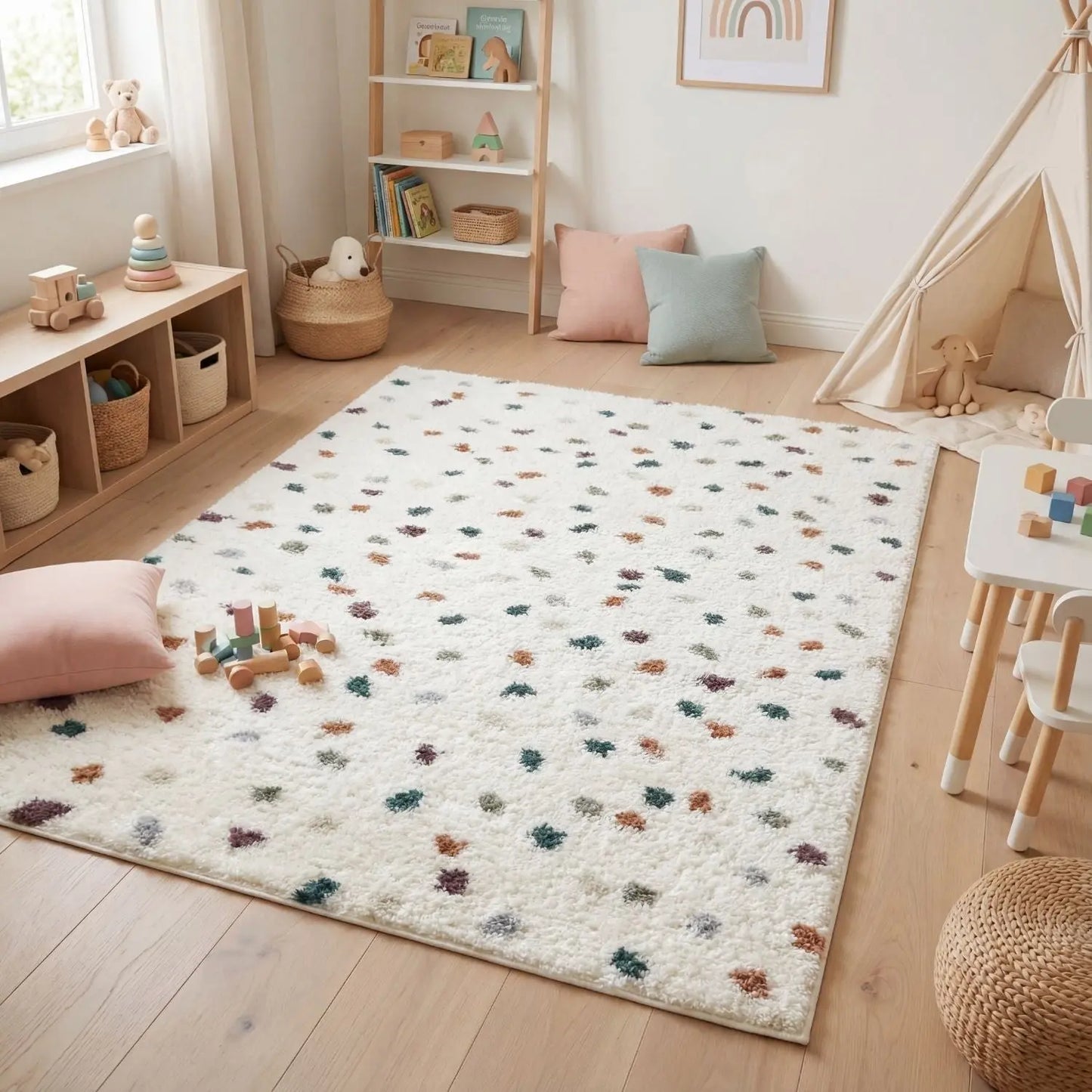Moodi Shaggy Multicolour Jubile Rug The Rugs