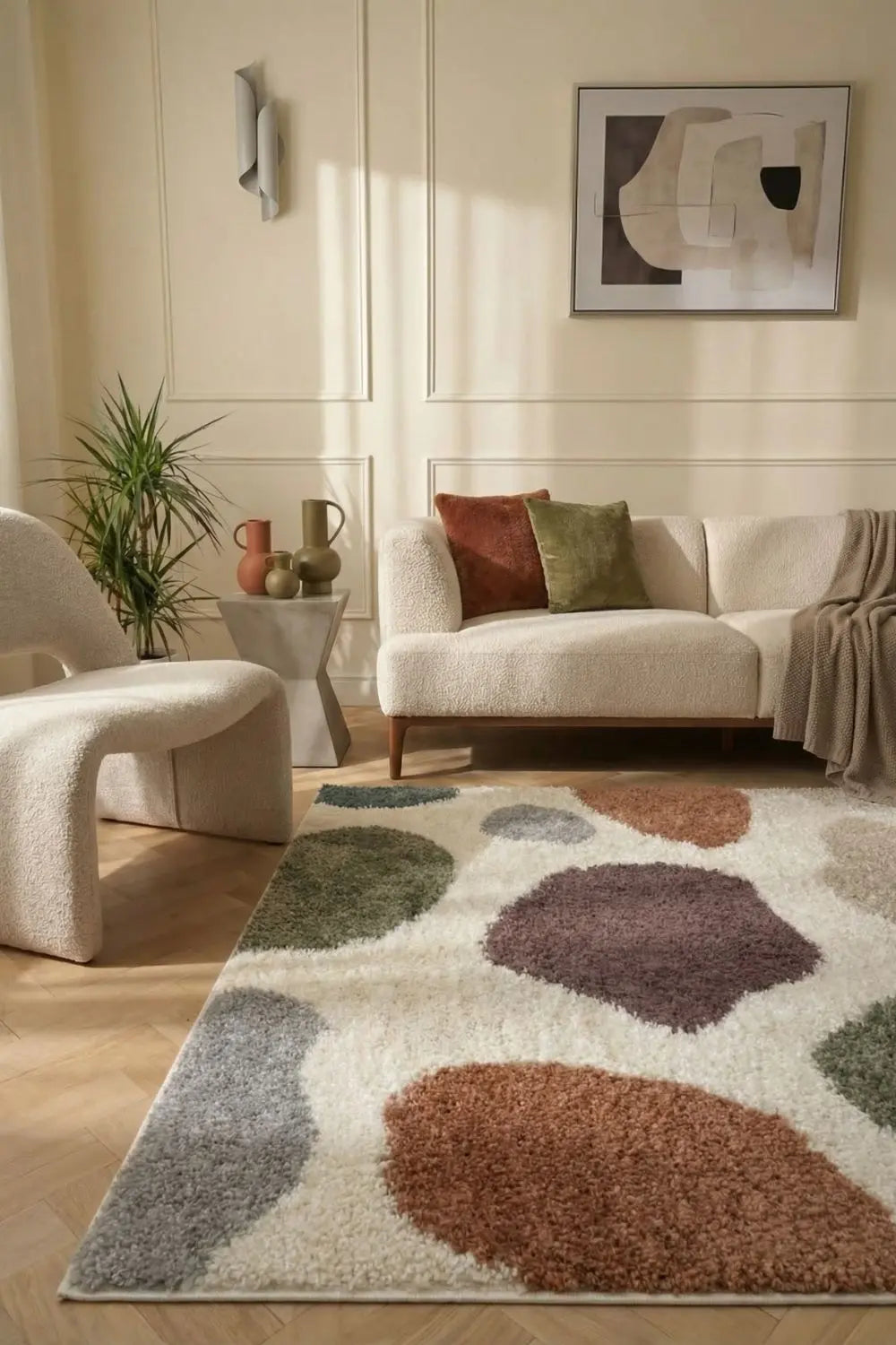 Moodi Shaggy Multicolour Mingle Rug The Rugs