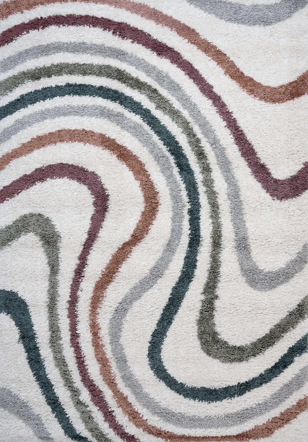 Moodi Shaggy Multicolour Mirage Rug The Rugs