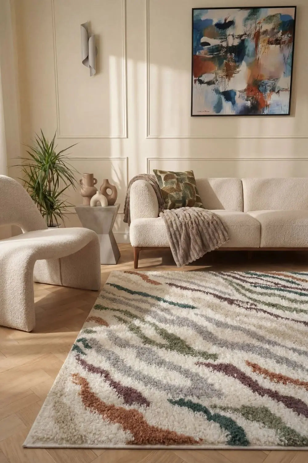 Moodi Shaggy Multicolour Tidecrest Rug The Rugs