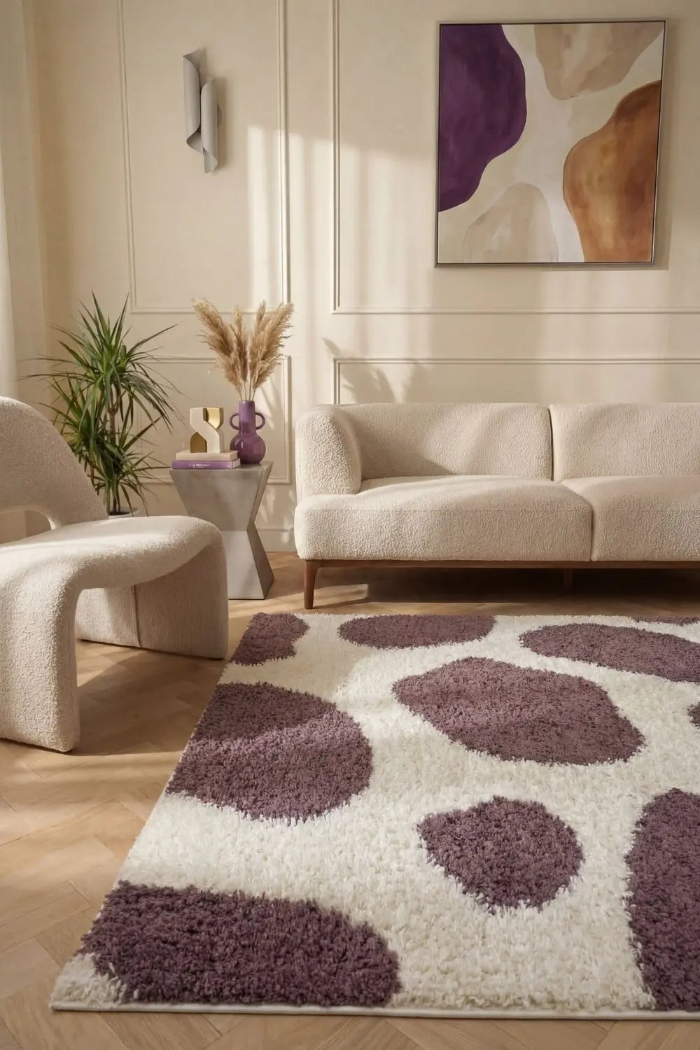 Moodi Shaggy Purple Nimbus Rug The Rugs