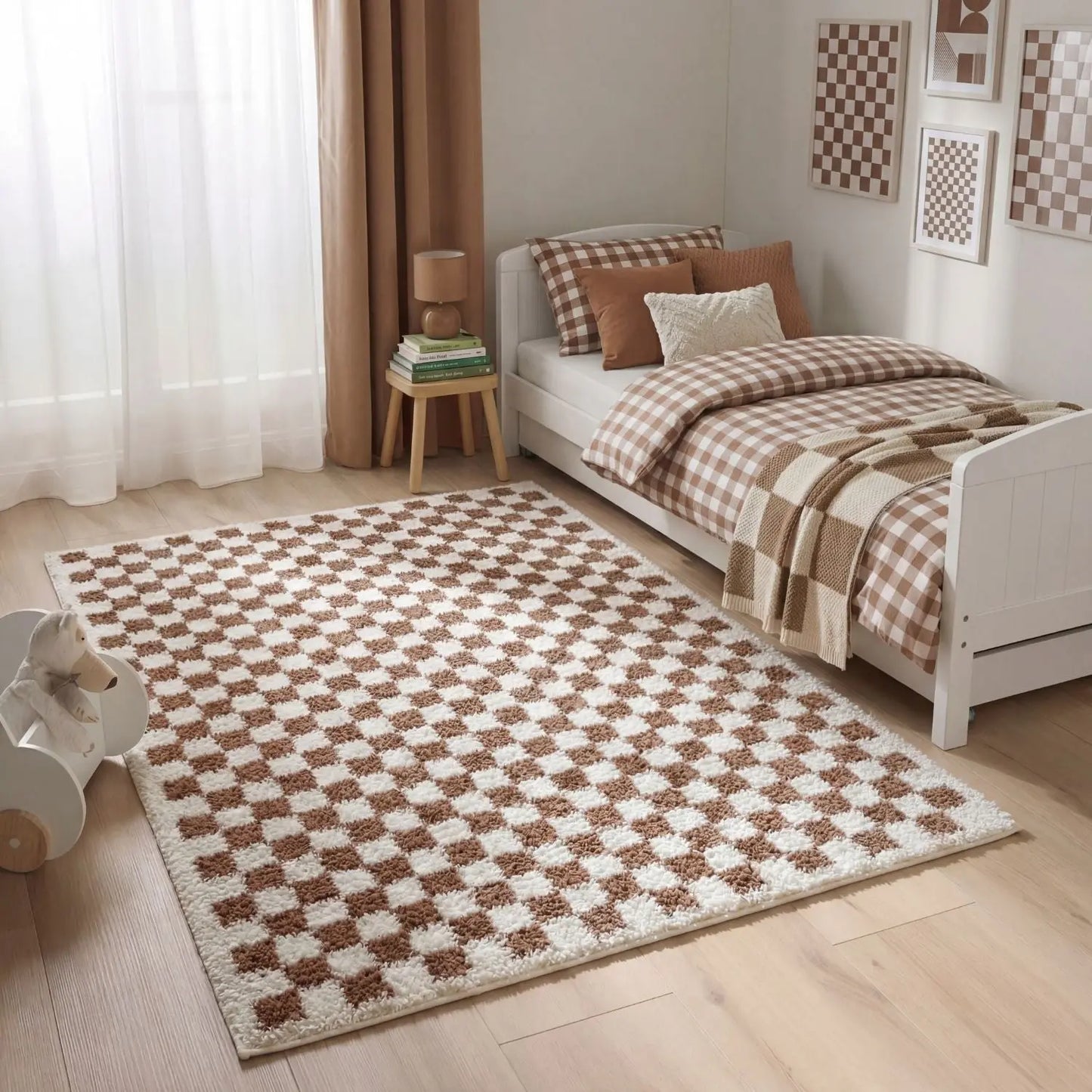 Moodi Shaggy Terra Pixelate Rug The Rugs