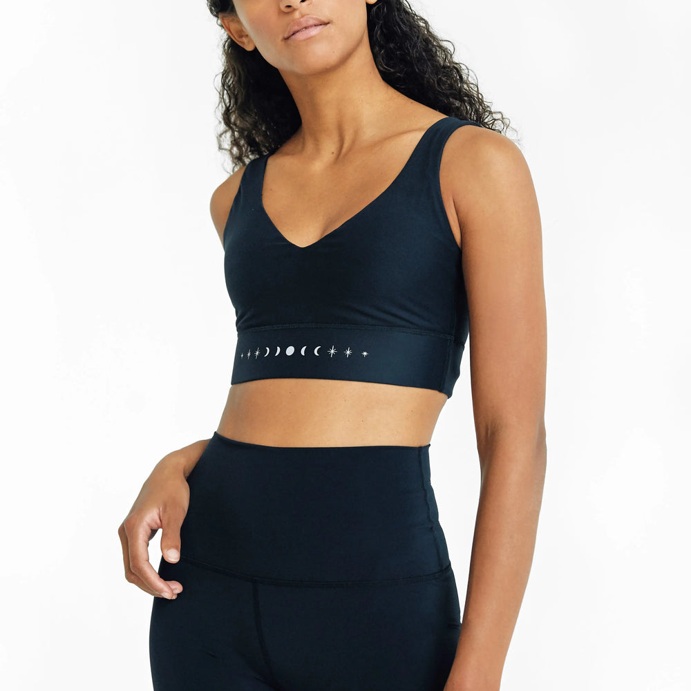 Moon & Stars Black Shorts Pama London