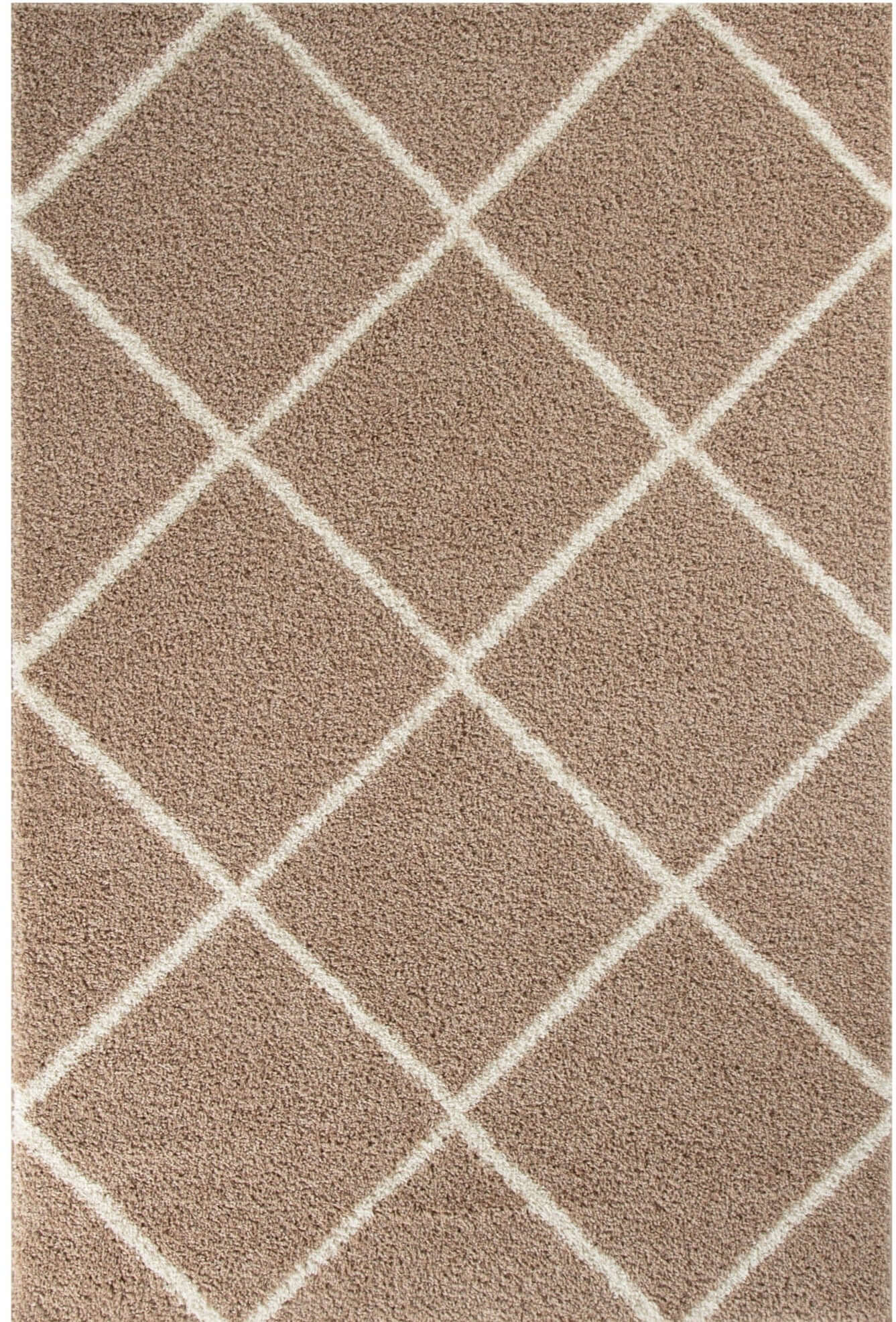 Moroccan Beige Shaggy Rug | 520 The Rugs