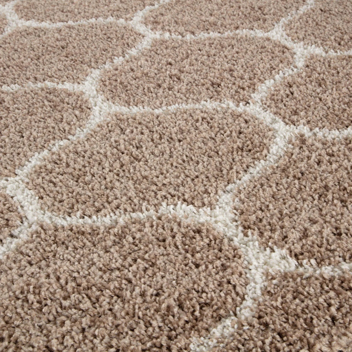 Moroccan Beige Shaggy Rug | 620 The Rugs