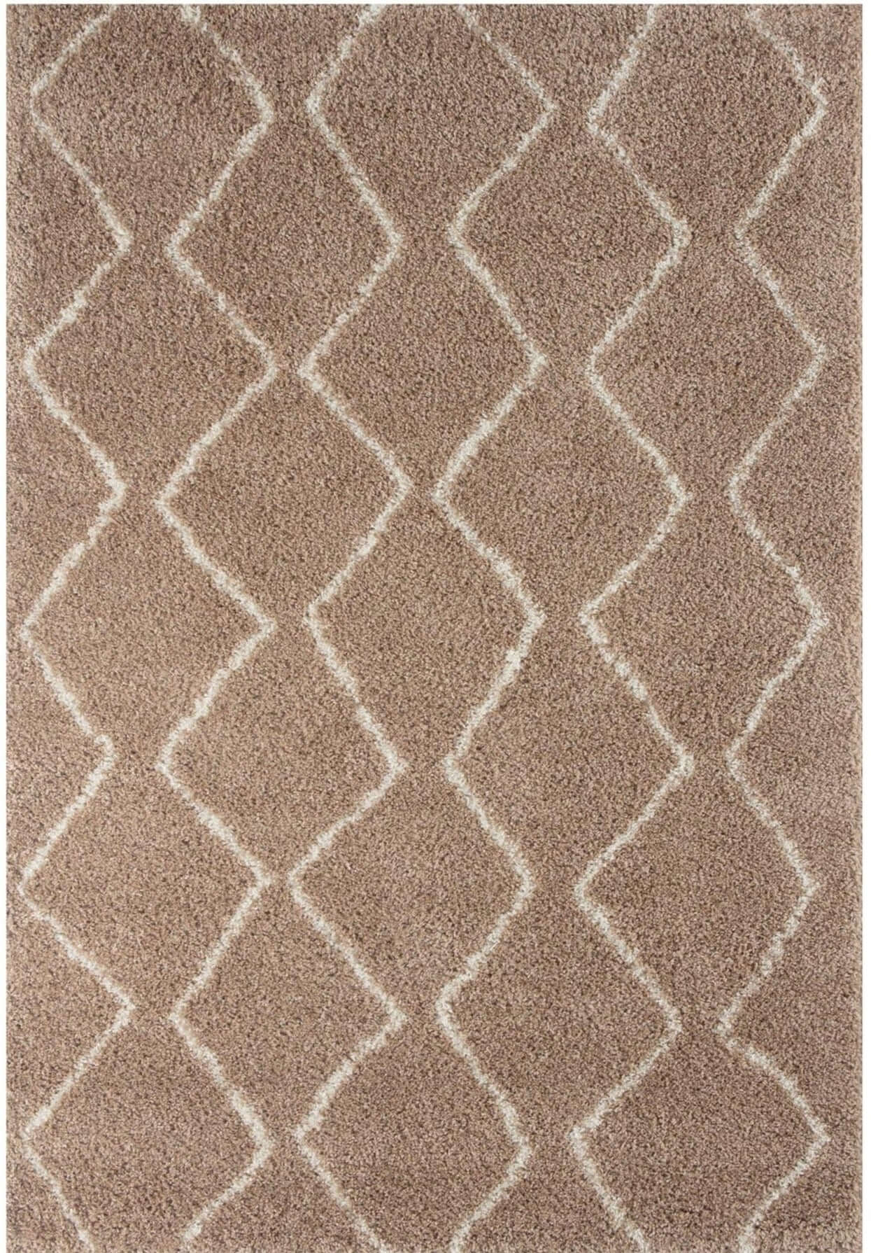 Moroccan Beige Shaggy Rug | 820 The Rugs